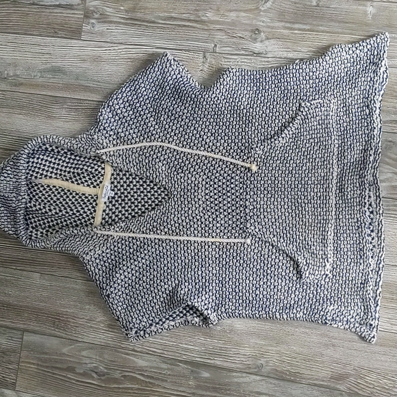 Splendid Cobalt Prairie Loose Knit Hoodie XS - Picture 2 of 9